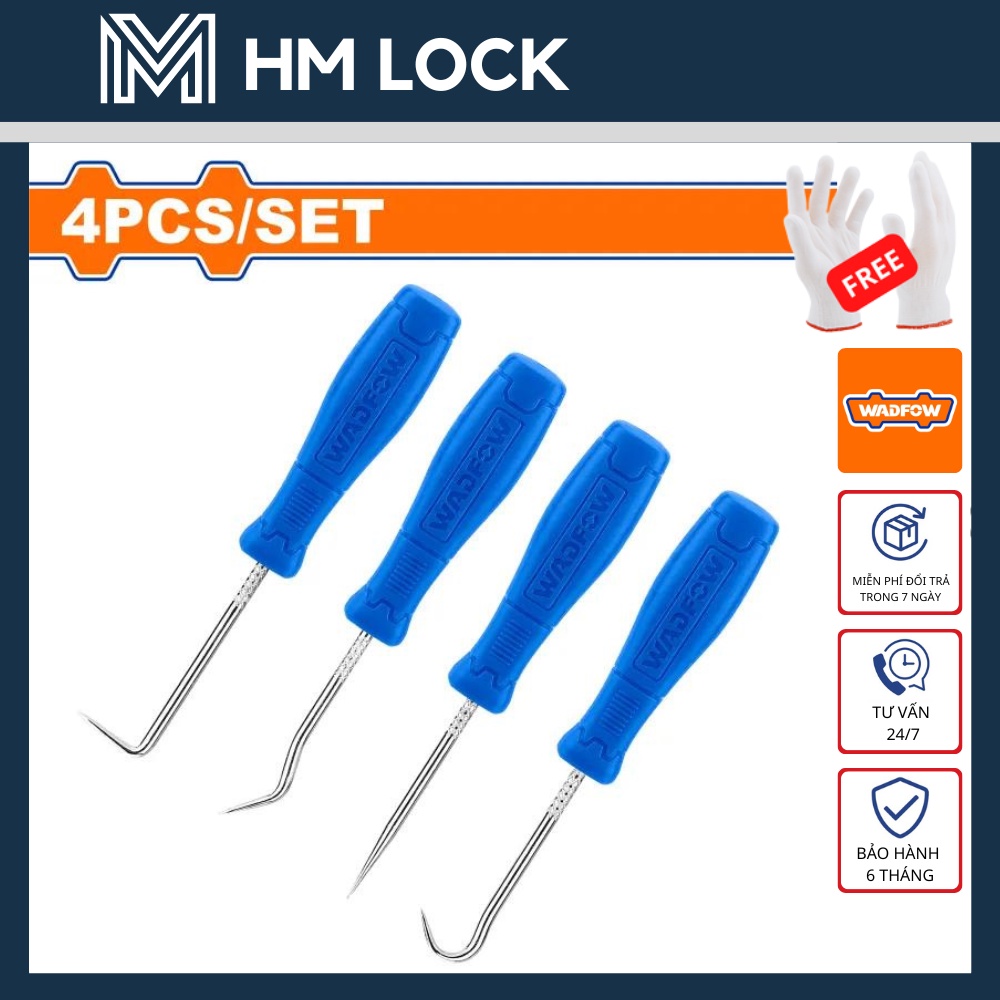 BỘ 4 DỤNG CỤ MÓC RON WADFOW - HÀNG CHÍNH HÃNG - WSS2604 - HM LOCK