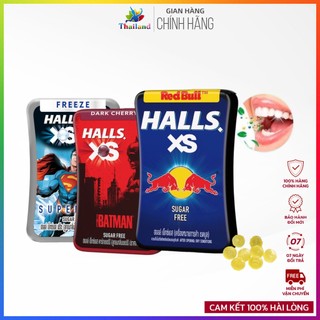 Kẹo ngậm thơm miệng Halls XS vị Red Bull Thái Lan