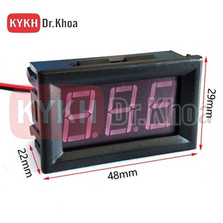 Vôn kế DC 5V - 120V 2 dây