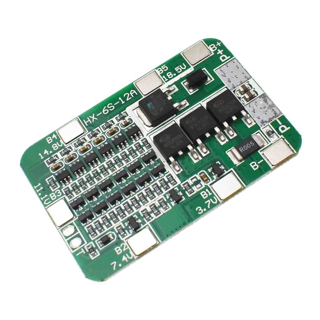 Bảng Mạch Bảo Vệ 6s 15a 24v bms Cho Mô Đun Pin li-ion 18650