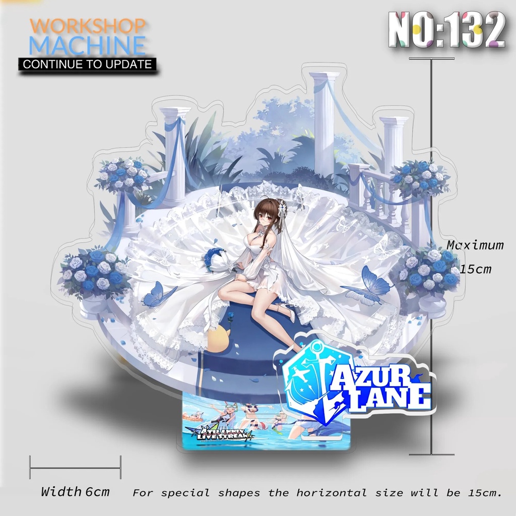 Mô hình Standee Azur Lane P2 Anime Characters Acrylic Game 2 Phụ kiện trang trí để bàn góc học tập