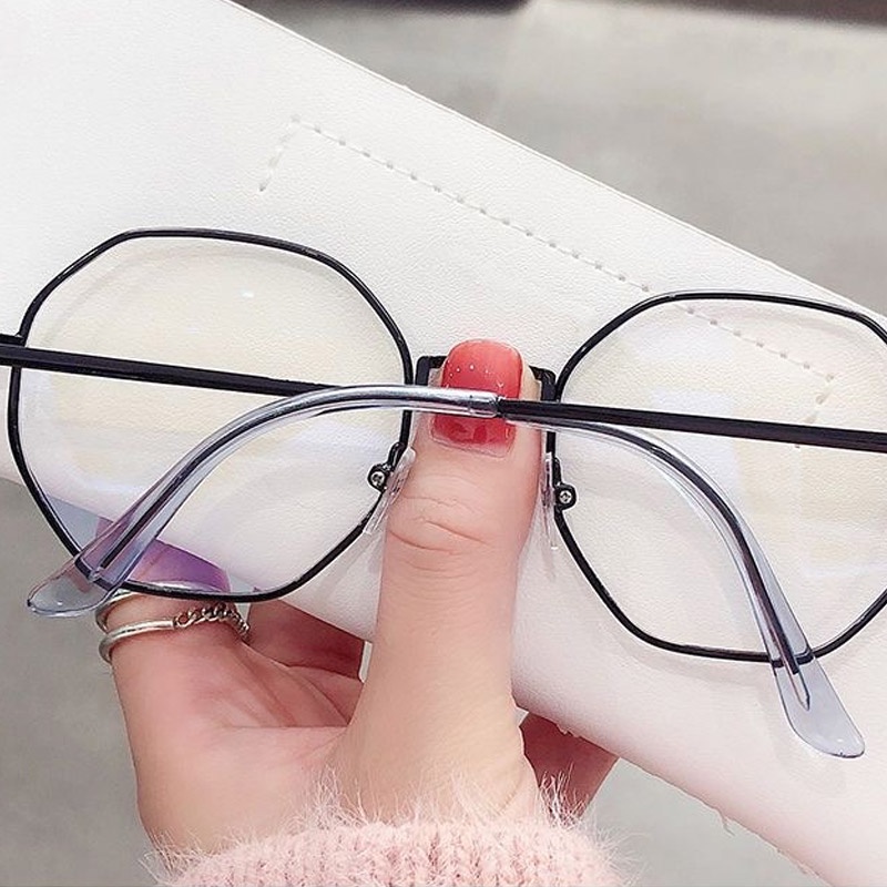 Kính Mát Gọng Đa Giác Chống Ánh Sáng Xanh Thời Trang Cho Nam Và Nữ