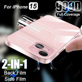 Miếng dán ppf bảo vệ mặt sau + ppf cao cấp dán viền bảo vệ cho iphone 12 13 14 15 pro max