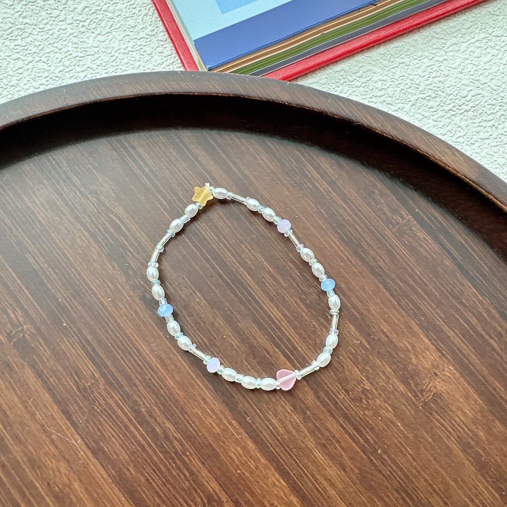 Dopamine Vòng Đeo Tay Xỏ Hạt Nhiều Màu Sắc Họa Tiết Hoa Ngôi Sao Bạn Bè Hàng Trăm Cặp