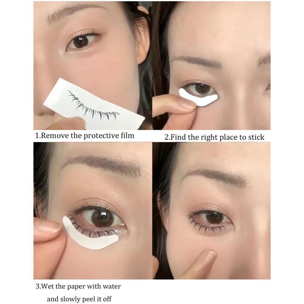 Miếng Dán Giả Hình Xăm Lông Mi Tự Nhiên