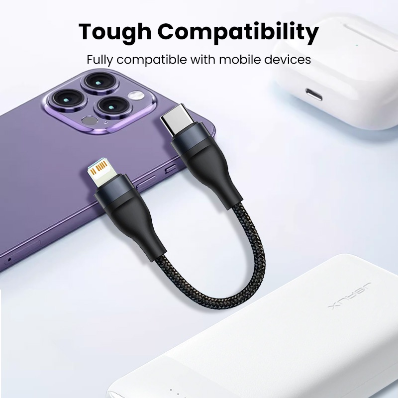 Cáp Sạc Nhanh pd66w usb type c Sang type-c 3a Cho ip xiaomi huawei 25cm