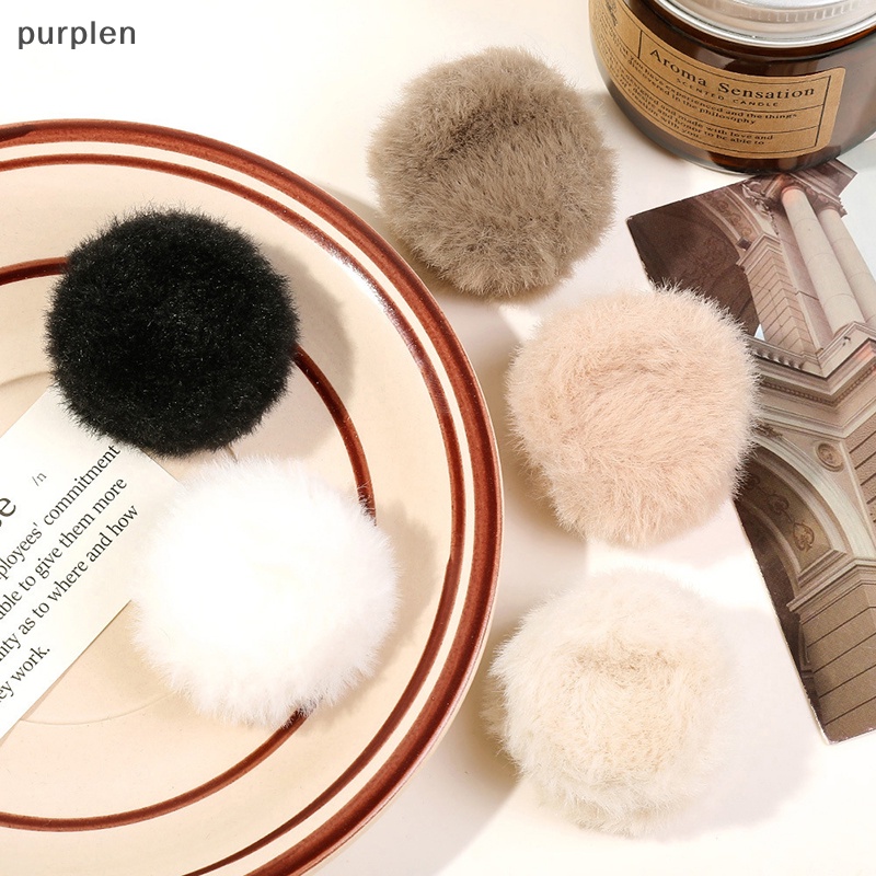 Kẹp Tóc Màu Tím Hình Vuốt Cá Mập Phủ Lông Dễ Thương Bắt Mắt