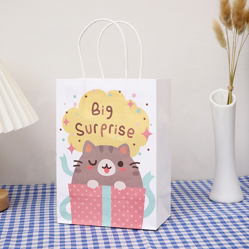 Túi Đựng Quà Sinh Nhật Kiểu Hoạt Hình Dễ Thương Cho Bé