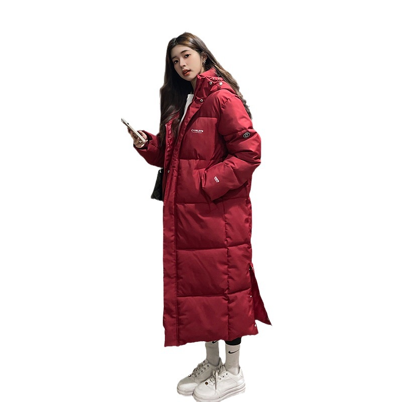 Áo Khoác Đệm Dày Dáng Dài Qua Gối Phong Cách Mới 2023 Hợp Mùa Đông 2023