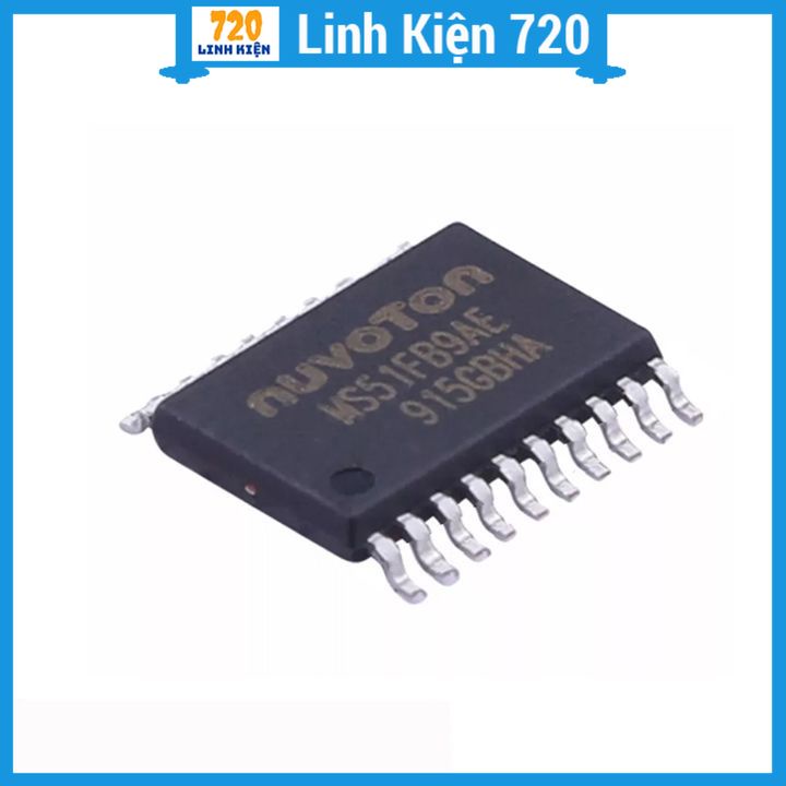 IC Nuvoton MS51FB9AE dải điện áp 2.4-5.5V