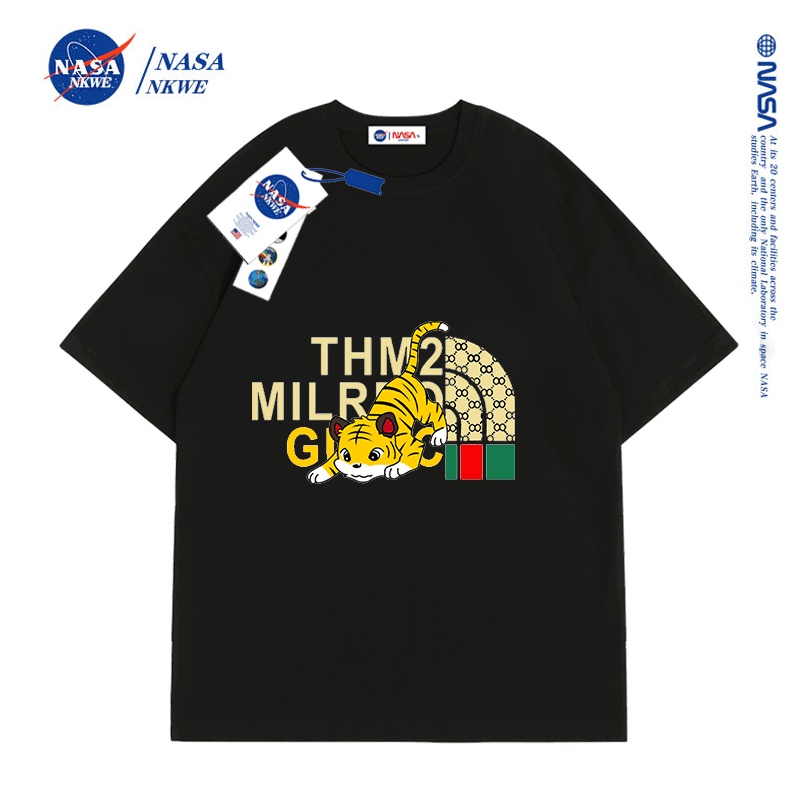 Áo Thun Ngắn Tay Dáng Rộng In Chữ