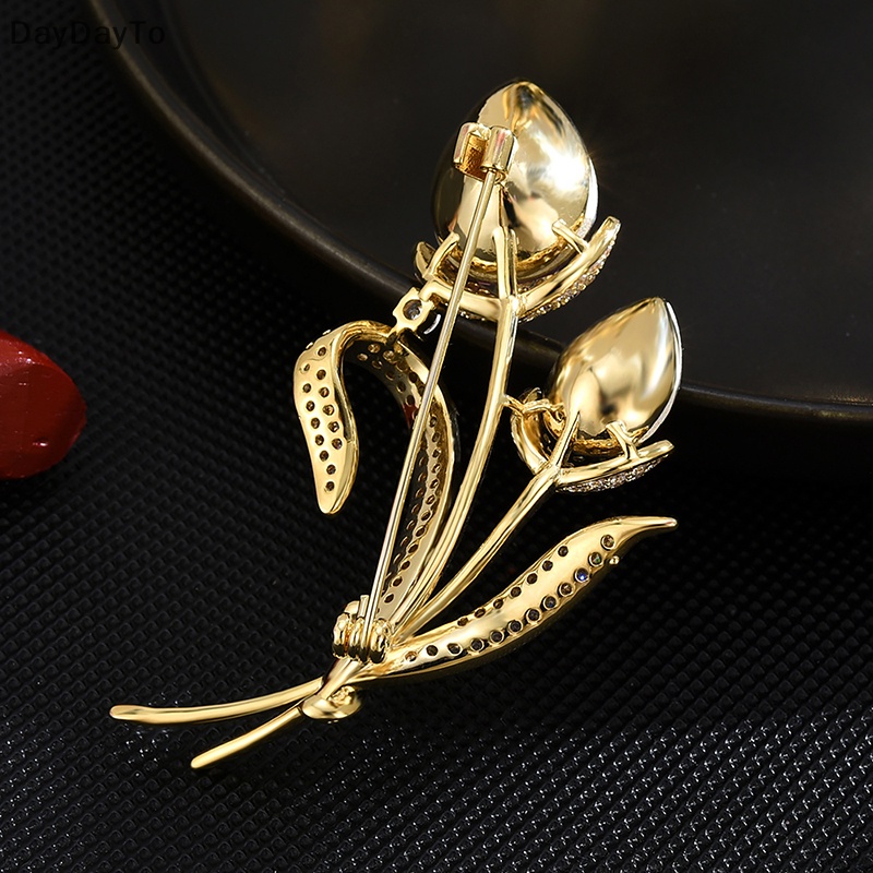 Ghim Cài Áo Hình Hoa Đính Đá Pha Lê Thời Trang Cho Nữ