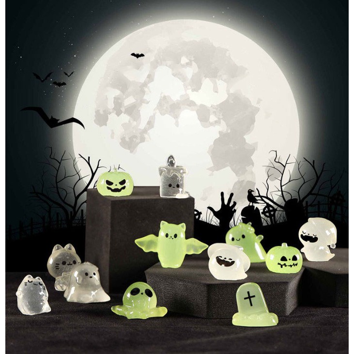 Tượng phát sáng decor lễ hội halloween trang trí terrarium