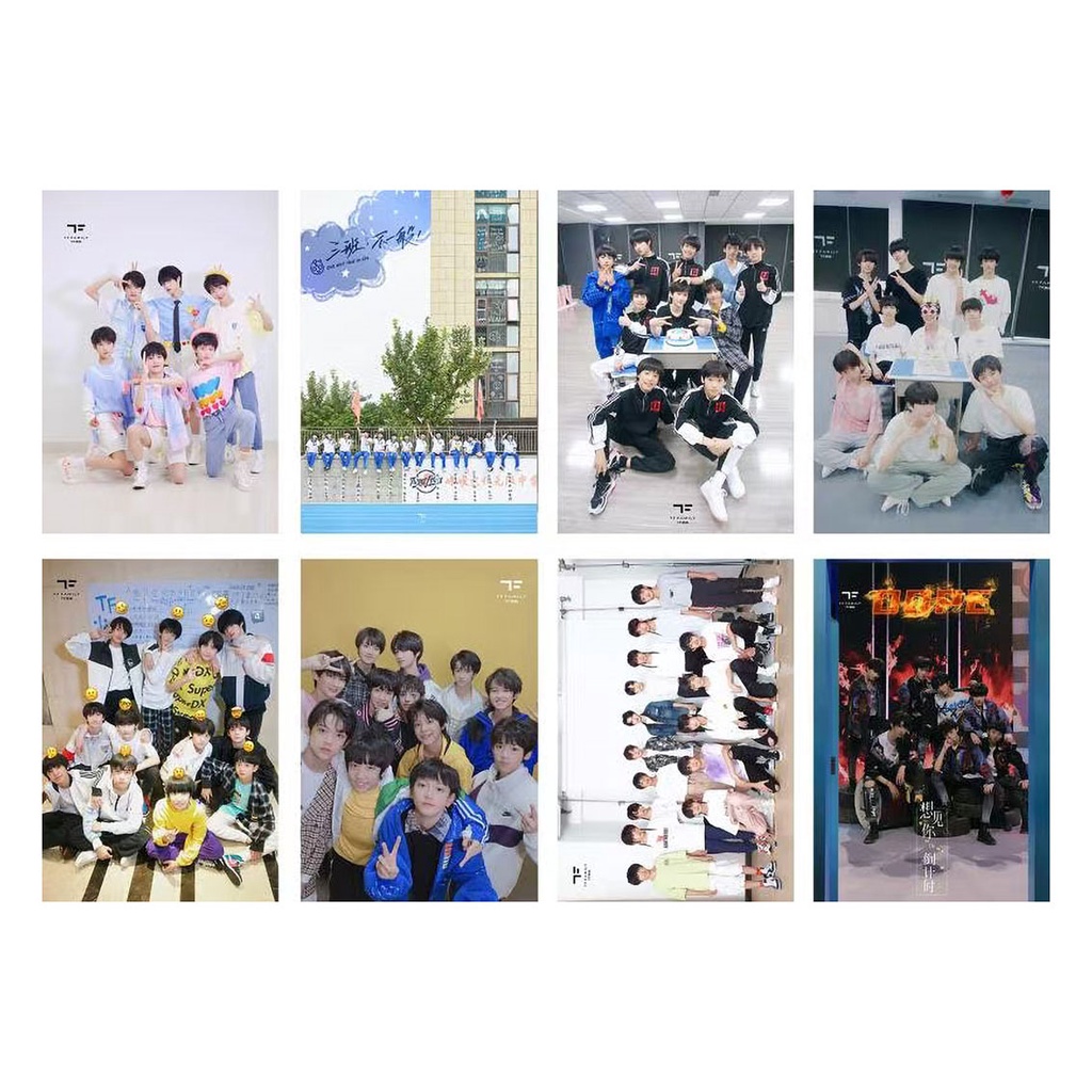 Bộ 8 Tấm poster Dán Tường Trang Trí In Nổi hd Hình Ngôi Sao Gia Đình tf / merchandise