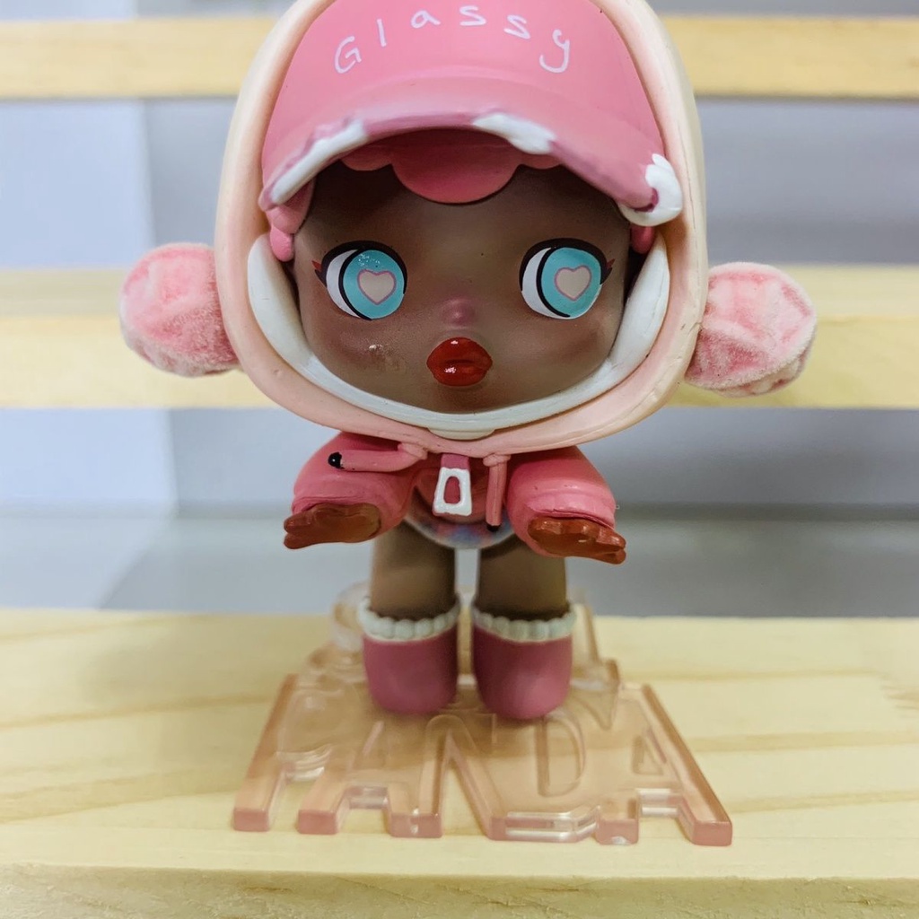 POPMART skullpanda Hộp Sọ Điên Cuồng Bí Ẩn Phiên Bản Hộp Sọ