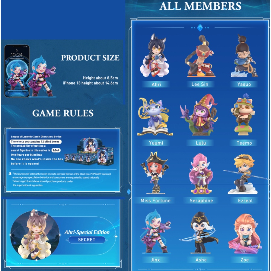 Xả kho  Hộp Blindbox LOL - Liên Minh Huyền Thoại có tặng xe