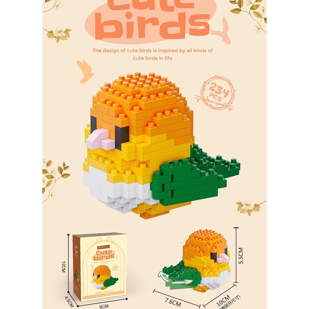 Lego Đồ Chơi Lắp Ráp Chú Chim Nhỏ Dễ Thương Cho Bé