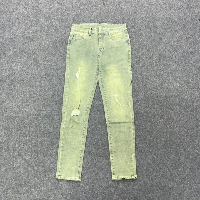 Quần Jean Nam Slim Fit Xanh Lạ 941 Ảnh Thật