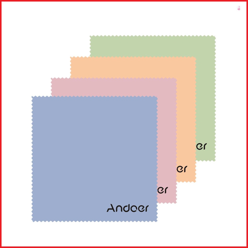 Andoer Khăn Lau Kính Vải Sợi Nhỏ Cao Cấp 10 X 10cm