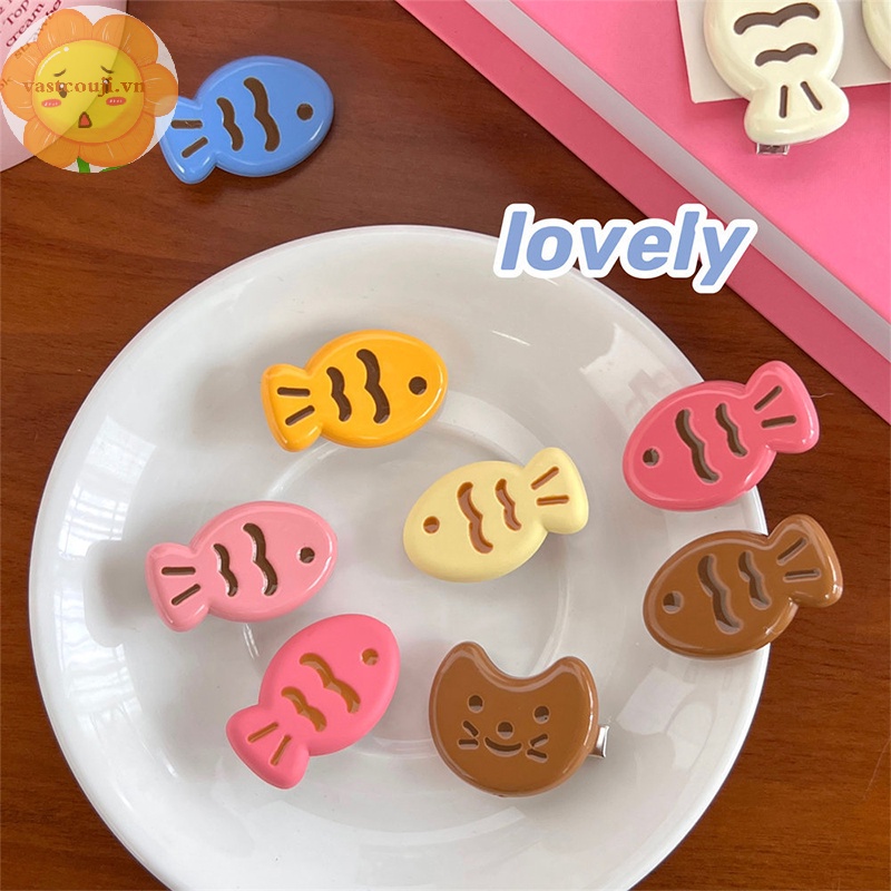 Set 1 / 3 Kẹp Tóc Hình Cá Hoạt Hình Dễ Thương Cho Bé Gái vn