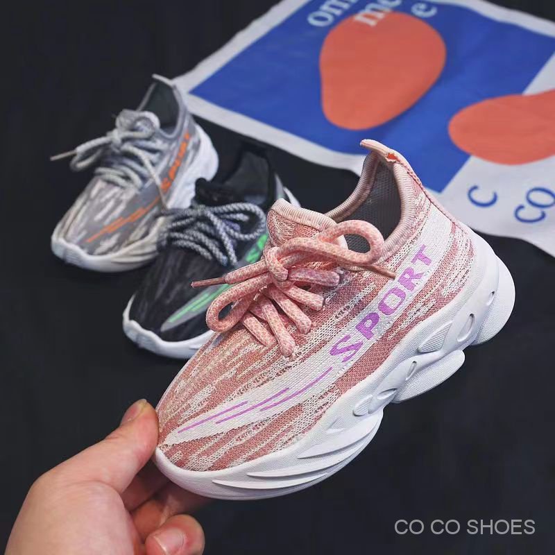 Giày Thể Thao Phối Lưới Thoáng Khí Thời Trang Xuân Thu 2022 Mới Cho Bé