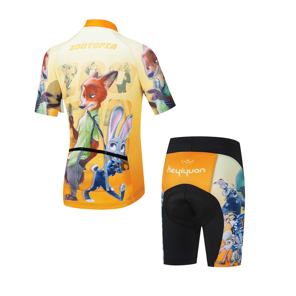 Bộ Quần Áo Chạy Xe Đạp Thiết Kế Tay Ngắn Thời Trang Hè Cao Cấp Dành Cho Bé