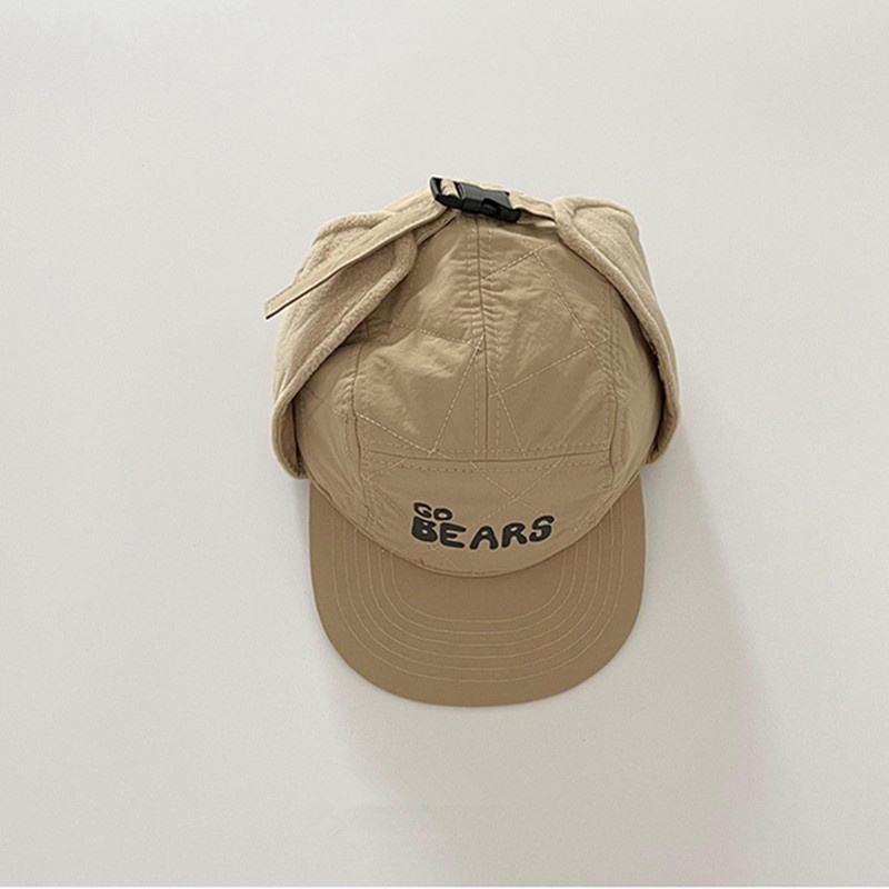 Mới Mũ Lưỡi Trai In Chữ Phong Cách Nhật Bản Thời Trang Mùa Đông Cho Mẹ Và Bé