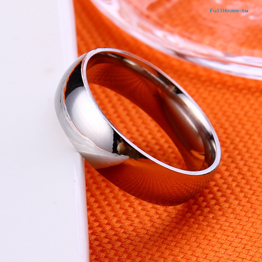 Nhẫn Thép Không Gỉ Đính Hôn Thời Trang unisex