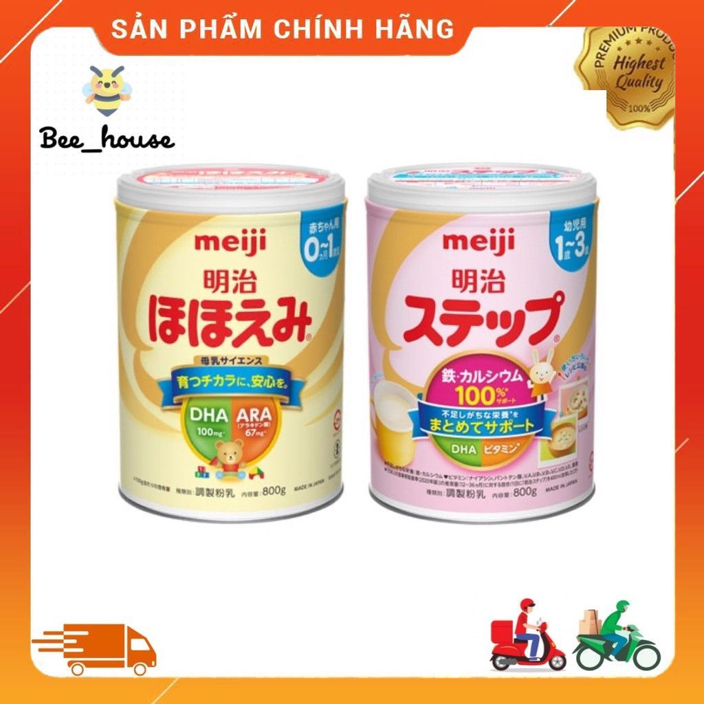 Sữa bột meiji lon số 0 và số 9  nội địa Nhật date mới nhất