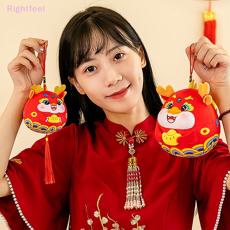 Thú Nhồi Bông Hình Rồng Phong Cách Trung Hoa 10cm Cho Năm Mới