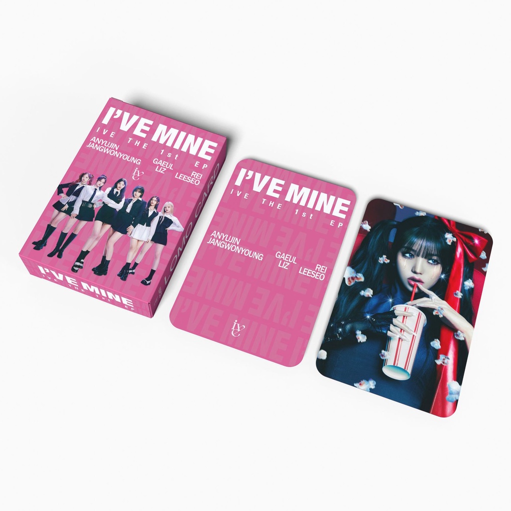 Hộp 55 Ảnh Thẻ I 'Ve mine 1st ep lomo Nhóm Nhạc Wujin liz leeseo rei gaeul