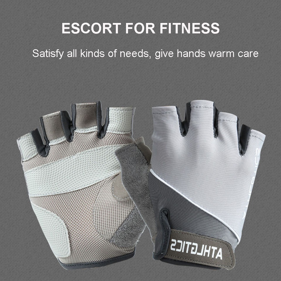 1 Đôi Găng Tay Thể Thao Nửa Ngón Chống Trượt Thoáng Khí