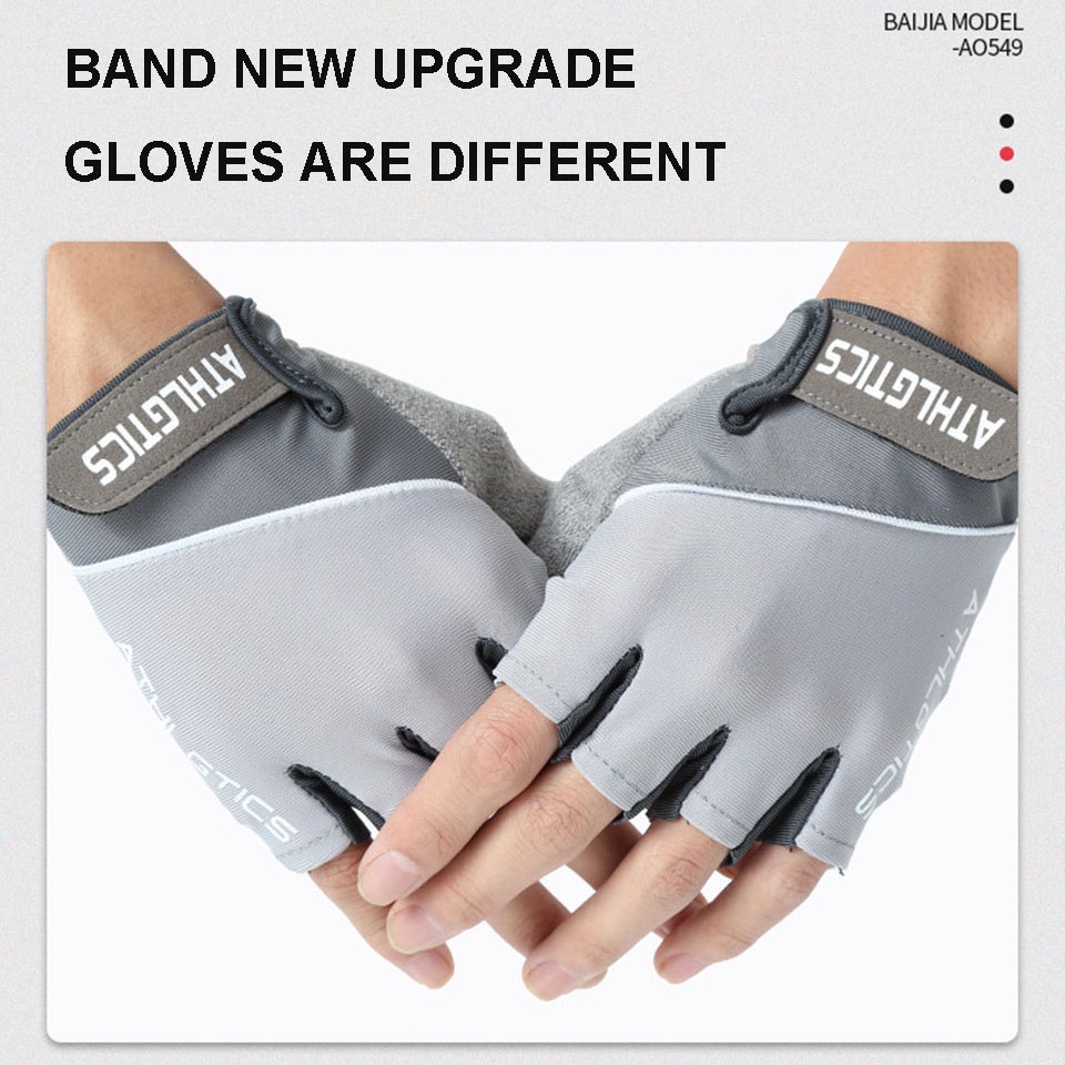 1 Đôi Găng Tay Thể Thao Nửa Ngón Chống Trượt Thoáng Khí