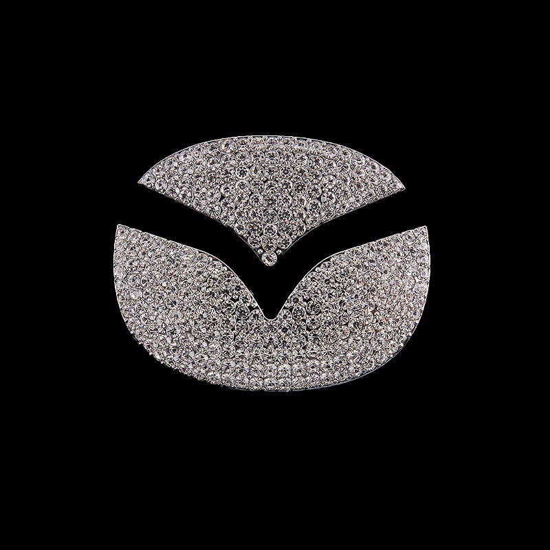 Logo Đính Đá Cao Cấp Trang Trí Vô Lăng Xe Hơi mazda 2 3 5 6 axela Mới