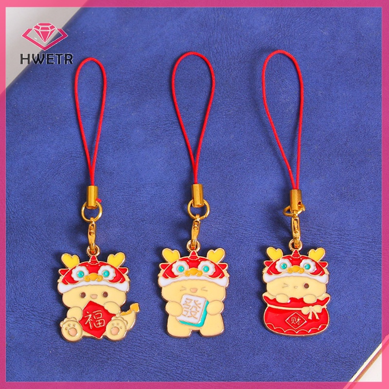 Móc Khóa Điện Thoại Bằng Hợp Kim Hình Rồng Dễ Thương 2024 Mới