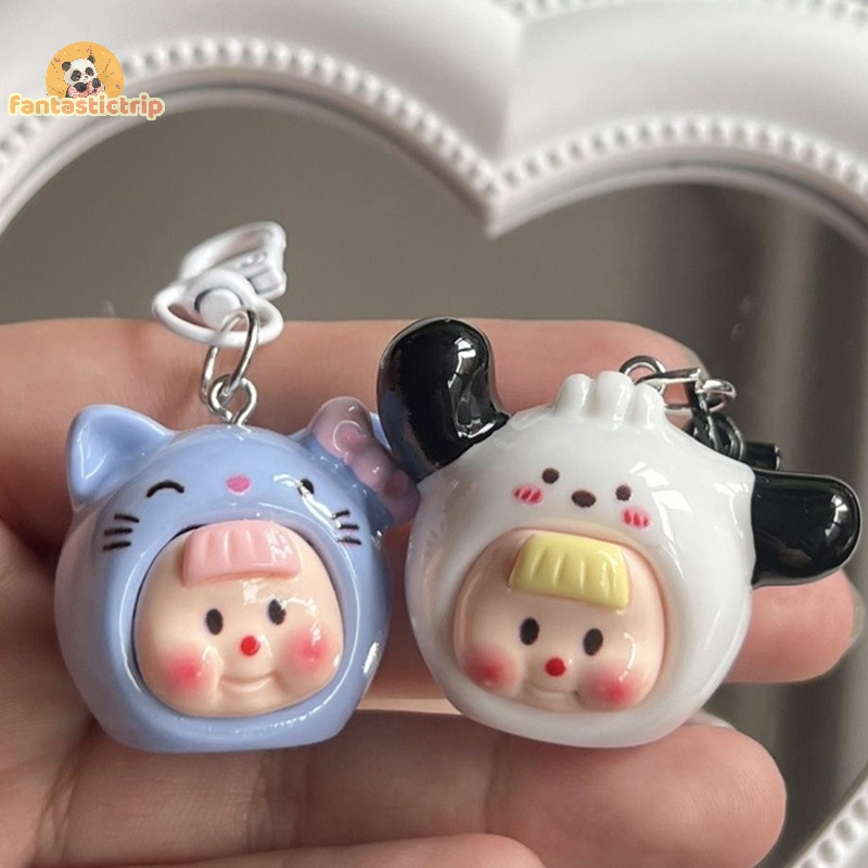 Móc Khóa Hình sanrio hello kitty Mặc Đầm / Chìa Khóa / Ba Lô / Xe Hơi Trang Trí Dễ Thương / Quà Tặng Lễ Kỳ Nghỉ Trẻ Em