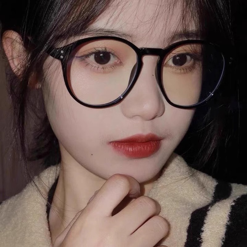 Kính Mát Gọng Tròn Màu Đen Chống Bức Xạ Phong Cách vintage Thời Trang Cho Nam Nữ