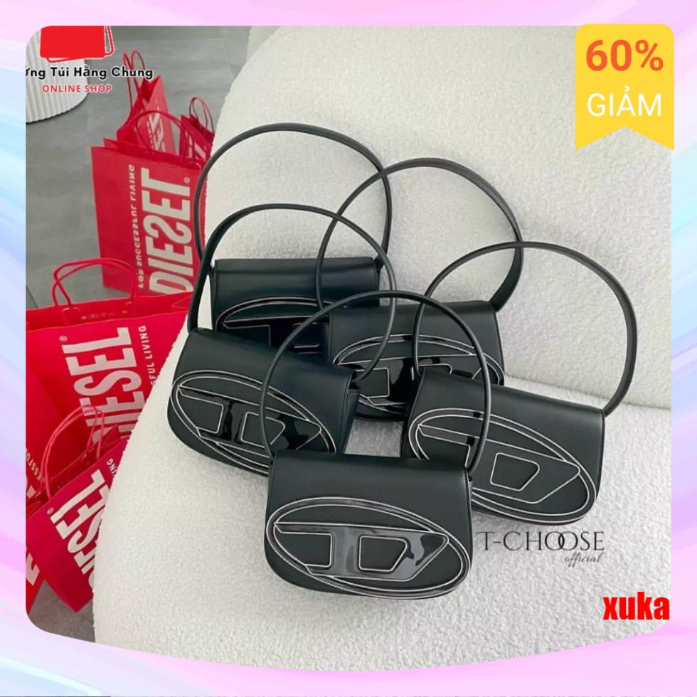 🌟✅Túi Đeo chéo D.ie.sel  Shoulder Bag màu trắng . đen  size 20 cực hot 2023 SẴN HÀNG SALE SỐC