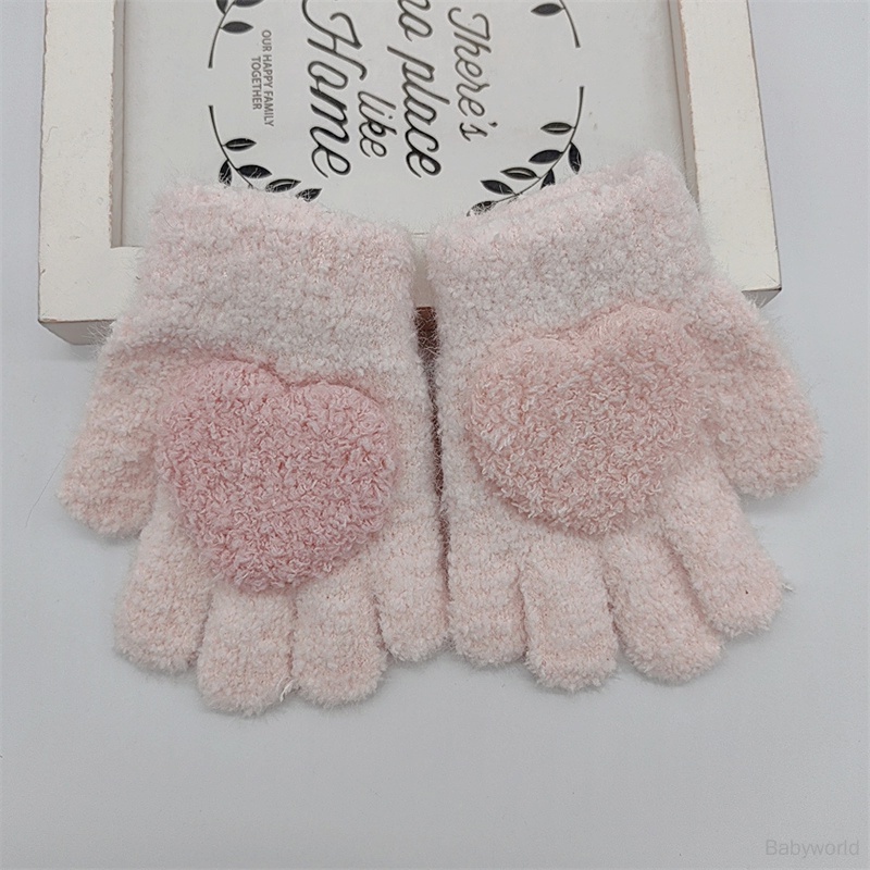 Găng Tay Lông Nhung Dày Dặn Ấm Áp Dễ Thương Xinh Xắn Cho Bé