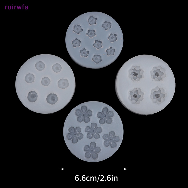 1 Khuôn Silicon Làm Bánh Kẹo diy Hình Hoa Anh Đào mini ruirwfa Mới