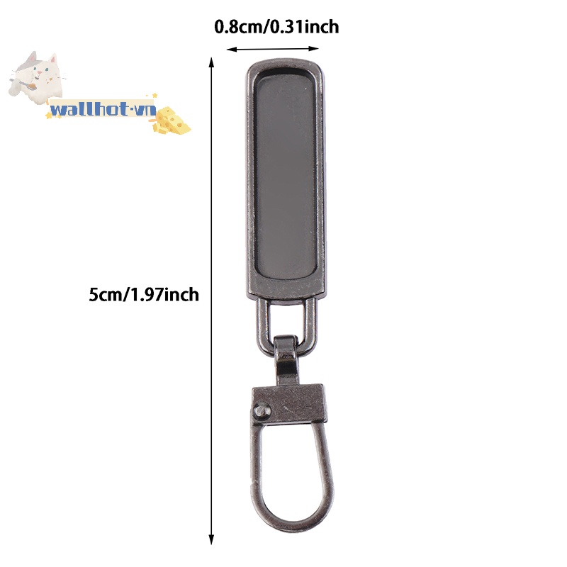 Wallhot > Set 3 Dây Khóa Kéo Có Thể Tháo Rời Thay Thế Cho Vali Đi Học / Giày Bốt / Giày Bốt / Áo Khoác Khóa Kéo Kim Loại