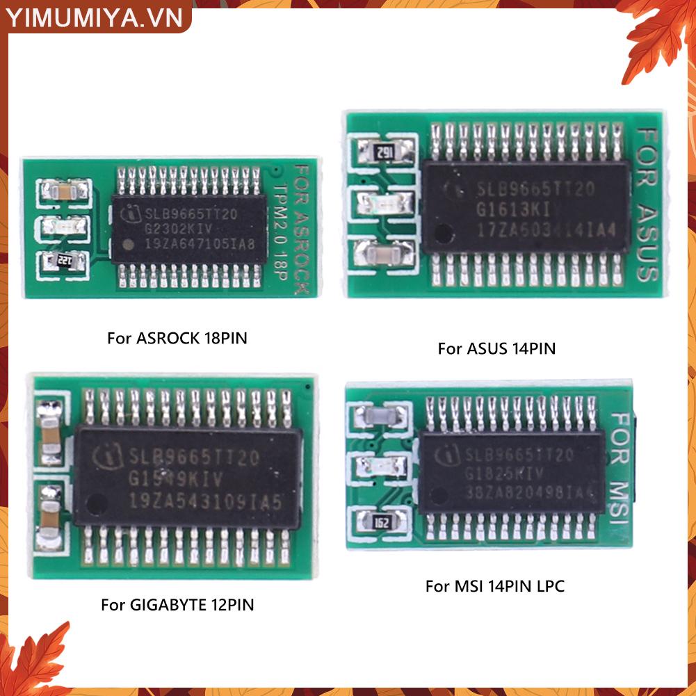 ☼Yimumiya ☼ Mô-đun Bảo Mật mini tpm 2.0 Cho asus / asrock / gigabyte / msi