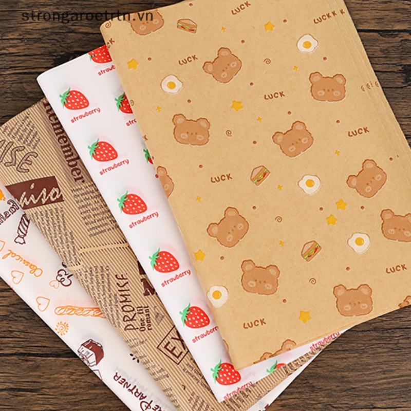 Set 50 Giấy Gói Bánh Mì sandwich Khoai Tây Chiên Chống Dầu