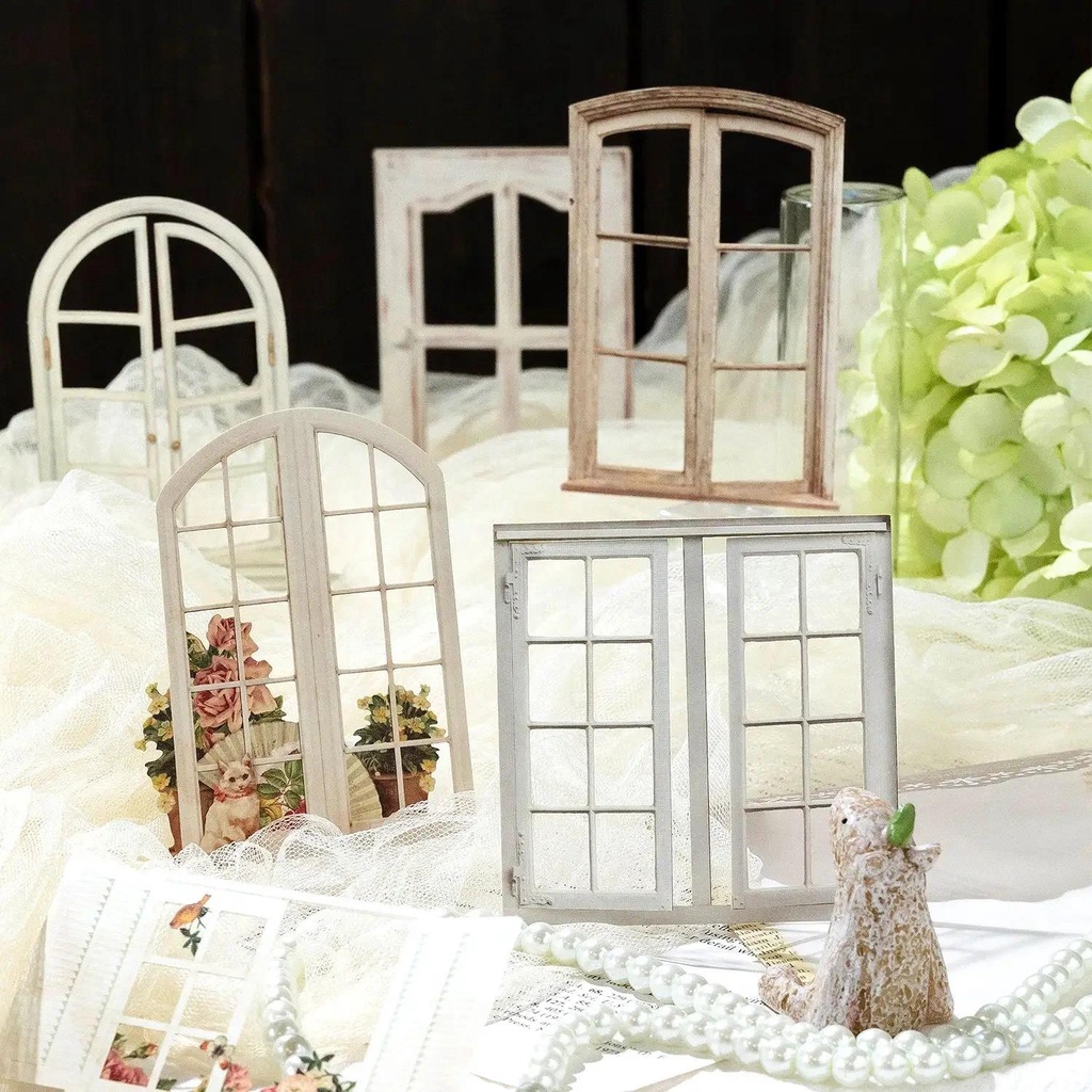 Set 10 Miếng Dán Trang Trí Cửa Sổ / Thân Cây / Sổ Hình Tạp Chí diy