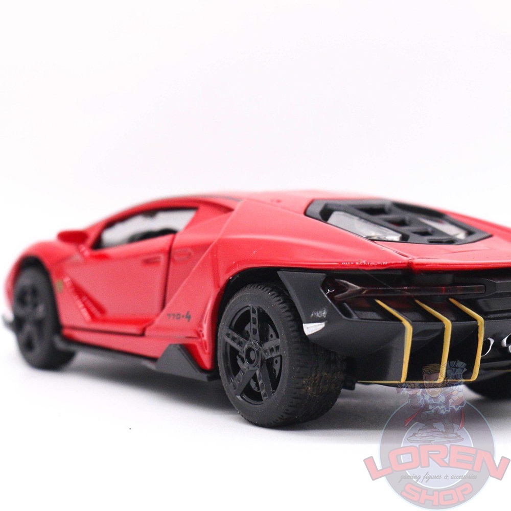 Mô hình ô tô kim loại Lamborghini Centenario LP770-4, siêu xe đồ chơi có đèn còi lorenshop