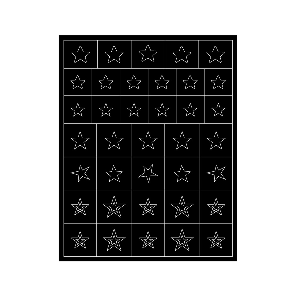 Sticker mẫu mới miếng dán móng tay hình tim ngôi sao