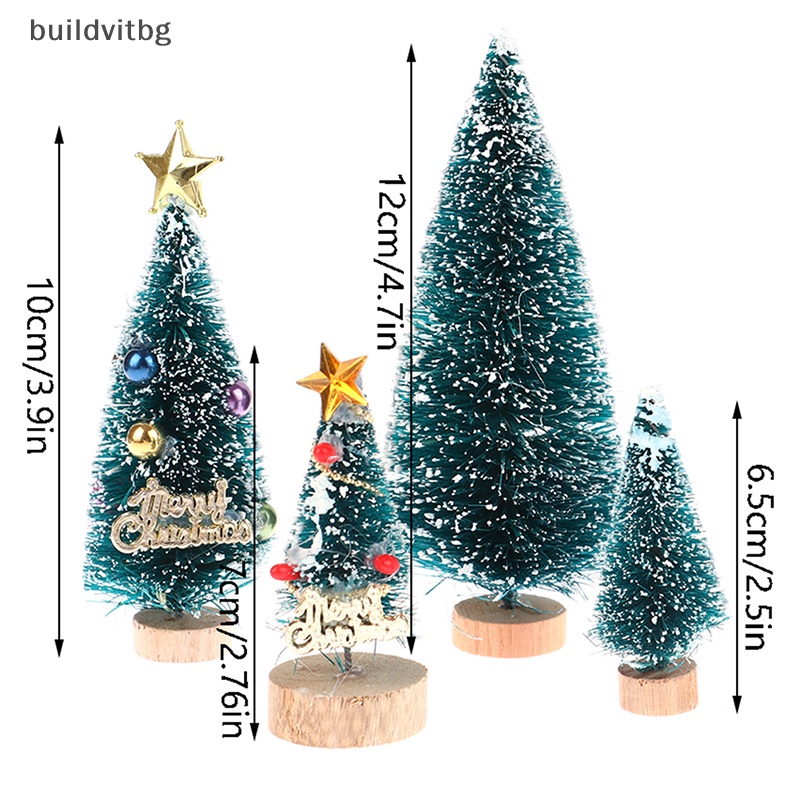 Set 4 Mô Hình Cây Thông Noel Mini 1: 12 Dùng Để Trang Trí Tiểu Cảnh / Nhà Búp Bê