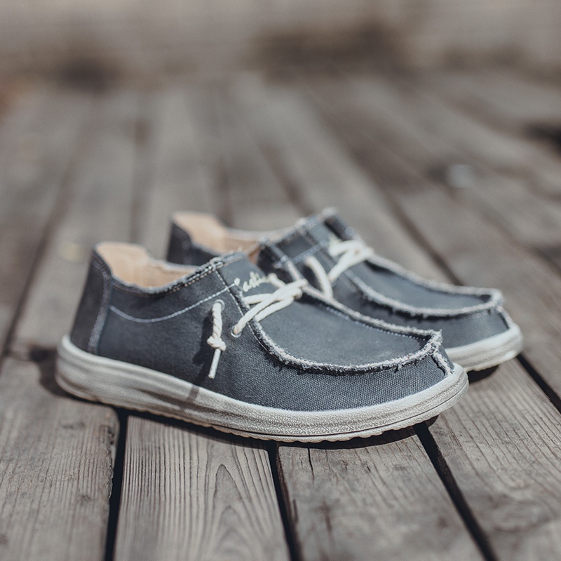 Này Dk  Giày Lười Vải Siêu Nhẹ Thoải Mái Cho Nam size 39-48