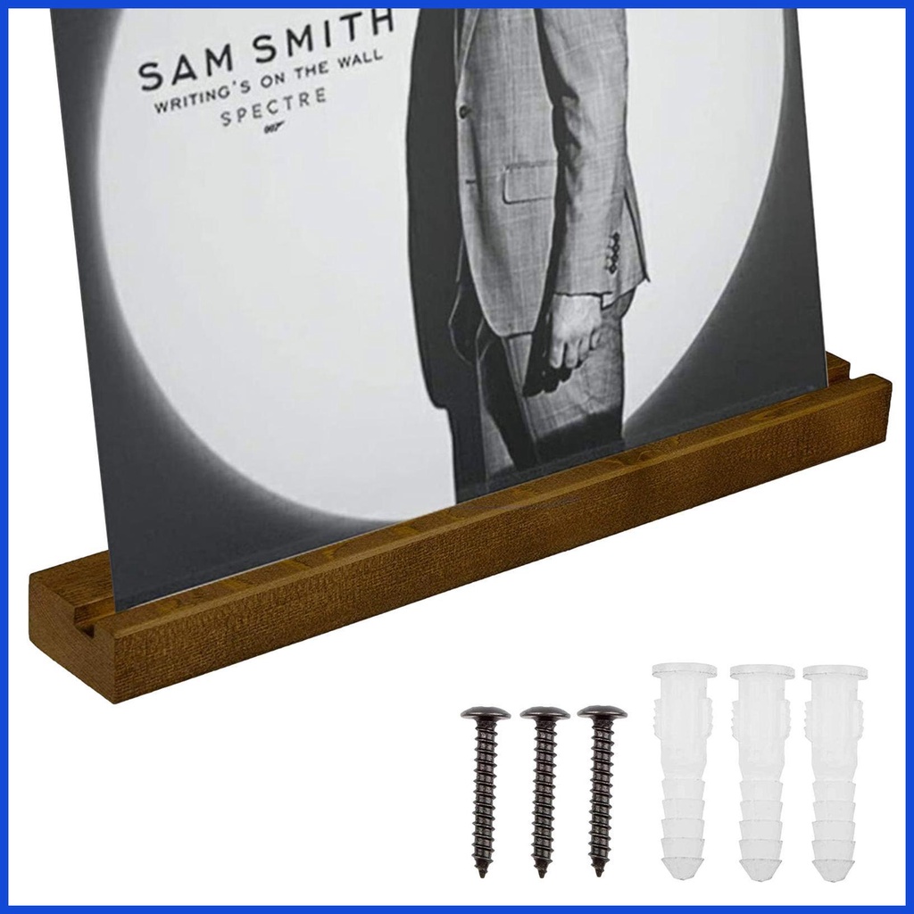 Giá đỡ hồ sơ tường Gỗ thanh lịch Kệ ghi âm Giá treo tường Giá đỡ hồ sơ màu trơn Giá đỡ treo tường Kệ