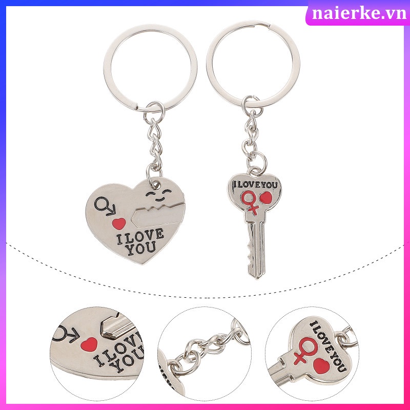 Set 2 Móc Khóa Sáng Tạo Cho Cặp Đôi